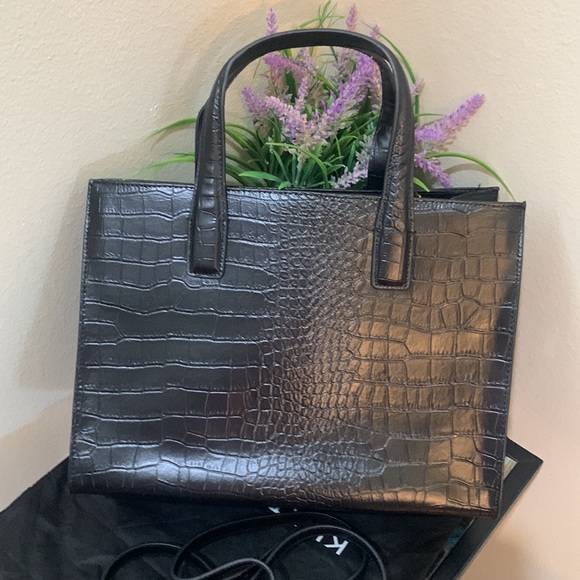 Kurt Geiger London Croc Embossed Leather Tote Bag - Picture 15 of 17